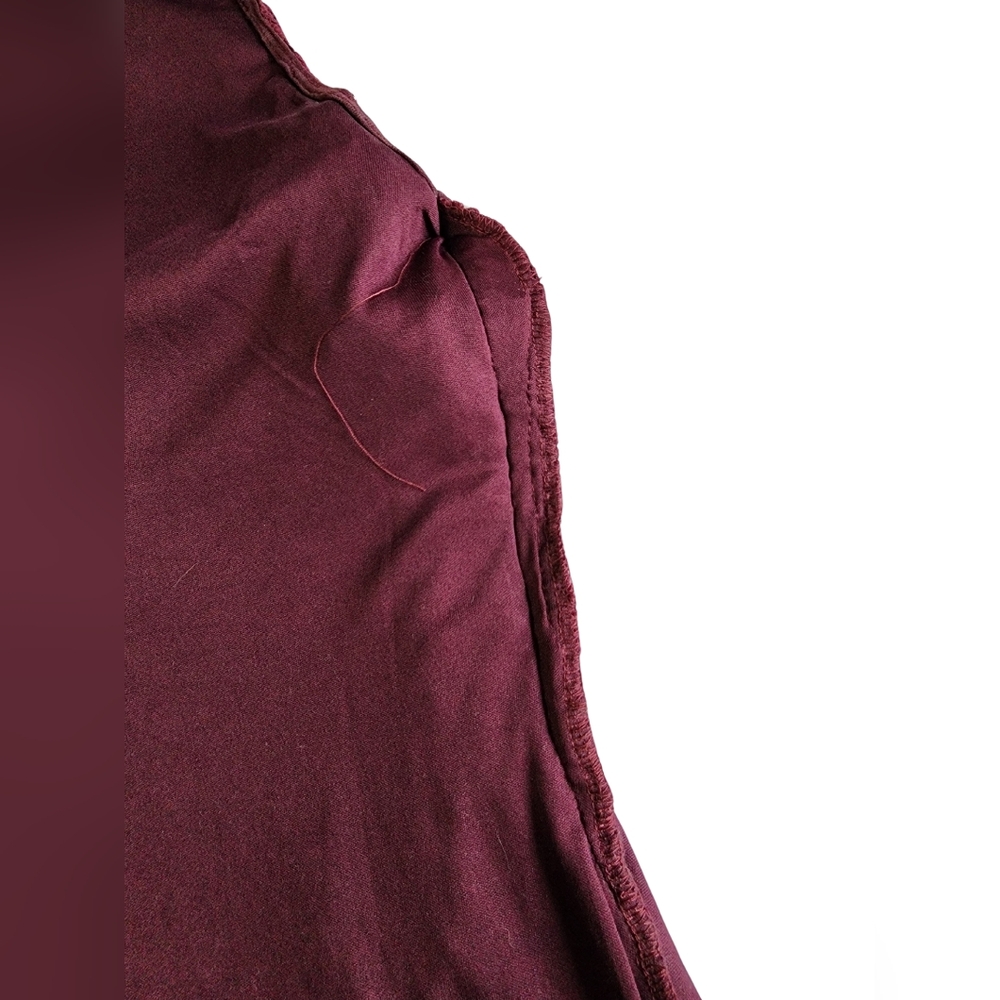 ALTERED: Lulus Formal Floral Lace Halter NeckBodycon Dress Size Large. Burgundy - Picture 10 of 10